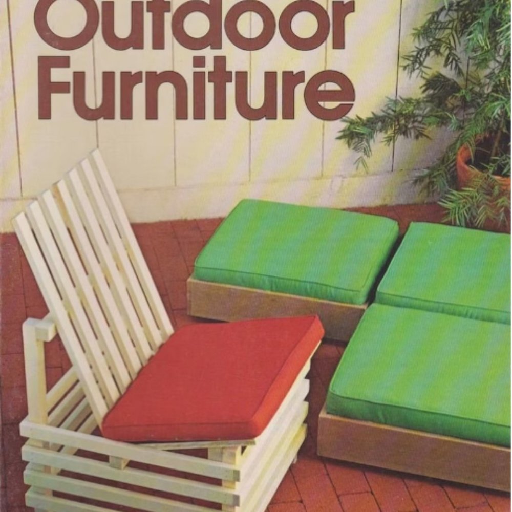 Easy To Make Outdoor Furniture 1979 Sunset Book Vintage Mid Century Modern book